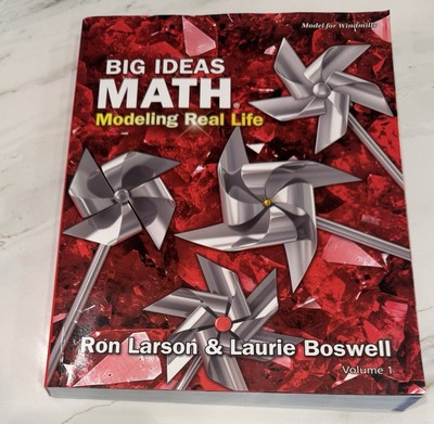 Big Ideas Math Modeling Real Life Windmills Home School Learning Volume 1 *Read