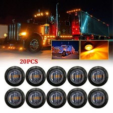 Smoked Lens Amber Light 20pcs For Trailers Trucks Caravans Pick Up Car Lorry Van