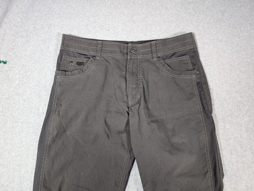Kuhl Radikl Pants Mens Size 36x34 Fits 37x34 Gray/Green Outdoors Hiking Stretch - Picture 2 of 17