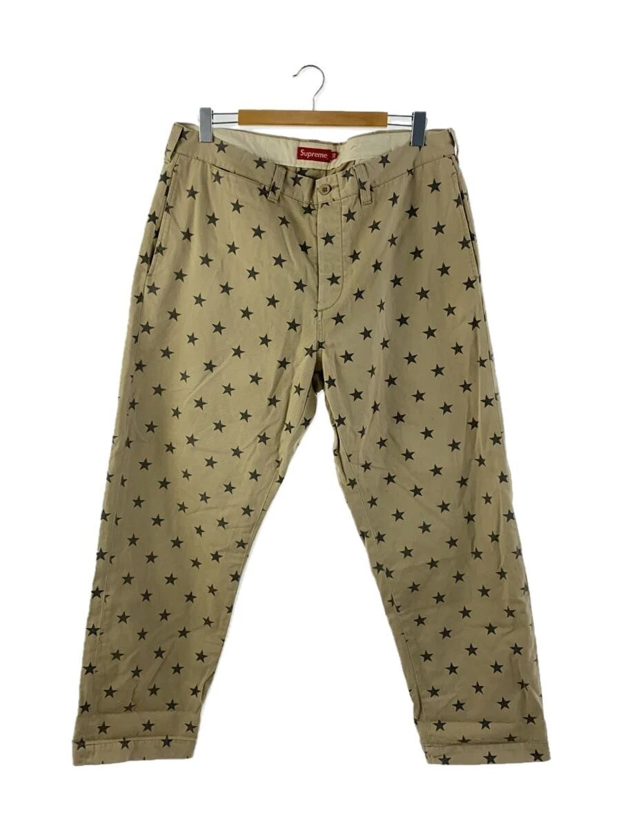 Supreme 22SS/pantalon chino droit/36/coton/BEG/motif all over/vente d'occasion