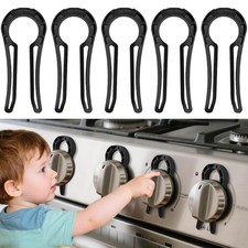 Gas Stove Knob Locks Protecting Kids and Pets; Oven Knob Covers for Child Saf...