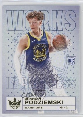 2023-24 Panini Court Kings Works in Progress Brandin Podziemski #15 6e0