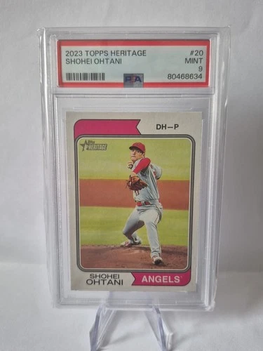 2023 Topps Heritage Shohei Ohtani #20 PSA 9 Angels