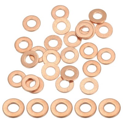 Kupferdichtringe M4 x 8mm 25 Stück Flach Unterlegscheiben Seal Washer