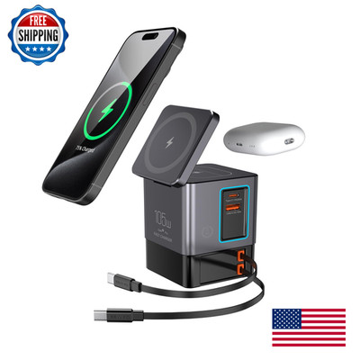 Electmagic 105W Charging Stationmagsafe Compatible6-In-1 Charging Dockgan
