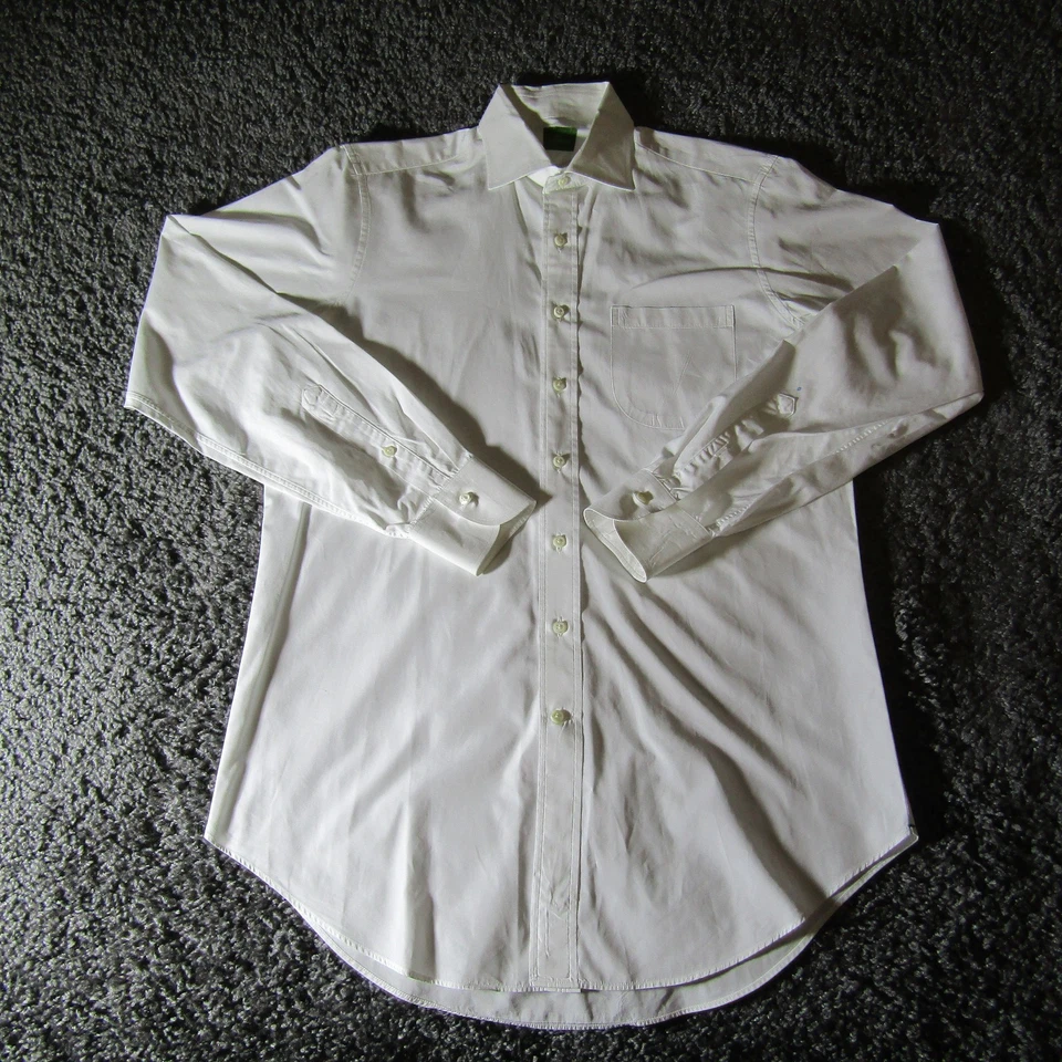 Sid Mashburn Shirt Mens 15.5 35 Slim Fit Spread Collar Dress Formal Casual READ - Image 2 of 4