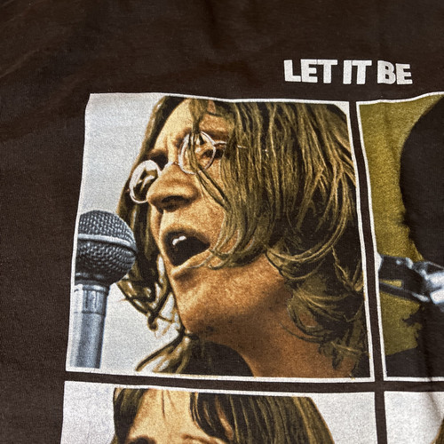 VTG The Beatles 2004 “Let It Be” Apple Corps Brown T-Shirt Men's XL Alstyle EUC - Bild 7 von 21