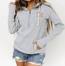 Ampersand Ave Halfzip Hoodie Stay Wild
