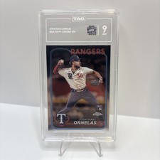 2024 Topps Baseball Chrome Jonathan Ornelas #74 RC Rangers Tag 9