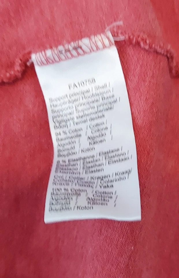 Camisa polo elástica ajustada manga 3/4 LACOSTE para mujer talla 40/grande  Foto 4 de 4