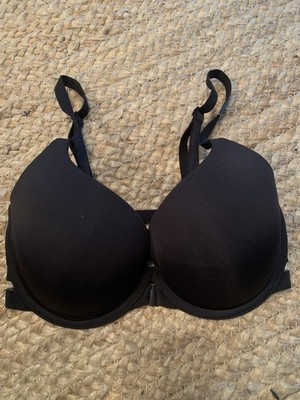 VICTORIA'S SECRET T-SHIRT PUSH UP FULL COVER BRA size 32DD FRONT CLOSE STRAPPY !