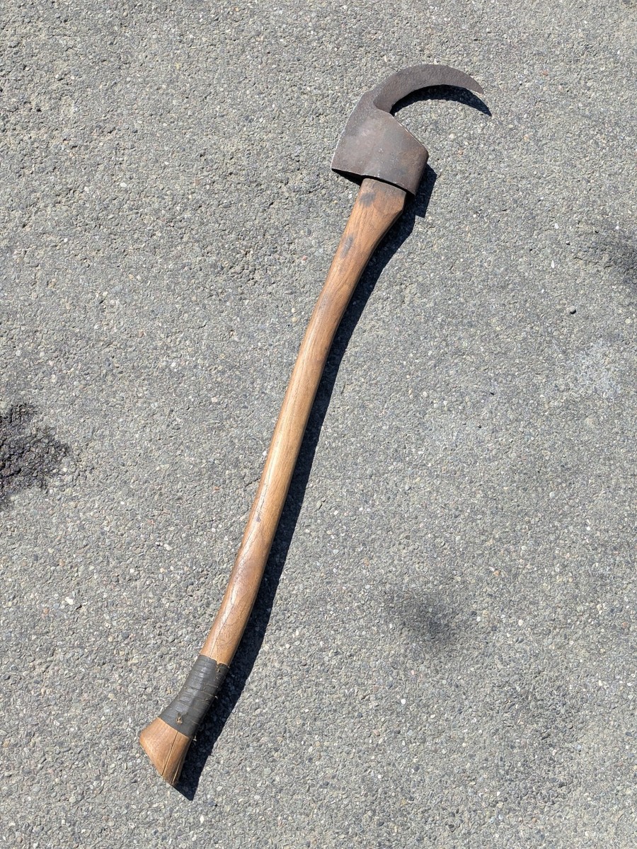 Antique Vintage Brush Axe Bill Hook Brush PATENTED Fireman Farmer