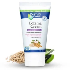 Earth's Care Eczema Cream, Fragrance, Paraben & Steroid Free, 2.4 OZ Exp. 10/26