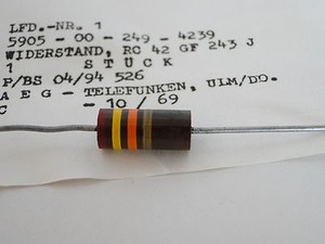 NOS 5/% 10 x Welwyn Vintage Widerstand 22 KOhm 0.75 W