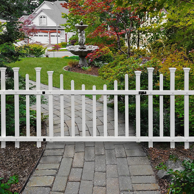 #ad No Dig Zippity Washington 2.5ft x 5ft Vinyl Picket Fence Gate Kit White $109.99