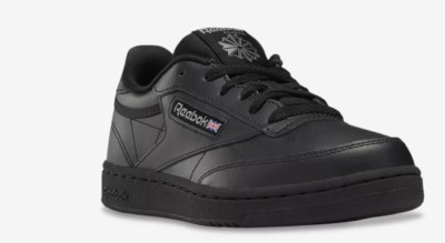 Youth Reebok Club C Shoes Black/Charcoal-Int 100% Original Brand New