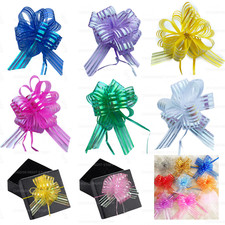 Large Pull Bows 50mm Wedding Car Gift Wrap Party Florist Poly Ribbon DECOR GIFT