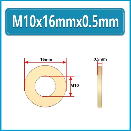 Rondelle piatte in ottone M3 M4 M5 M6 M8 M10 M12 per bulloni e viti occhiello ispessimento - Foto 61 di 72