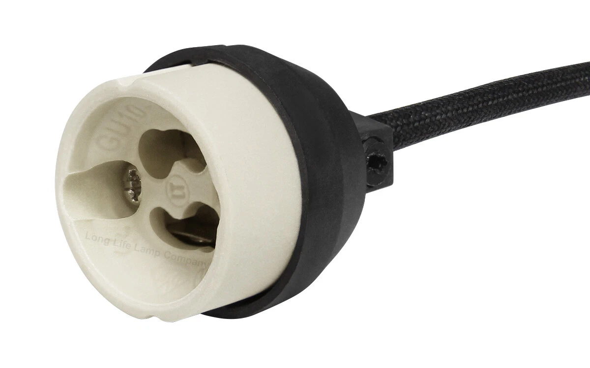 New Regulation Wire GU10 Holder Mains 240v Bulb Connector 200mm