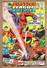 JUSTICE LEAGUE OF AMERICA #64 Fn+ 1st s/a Red Tornado; JSA x-over 1968 DC Comics