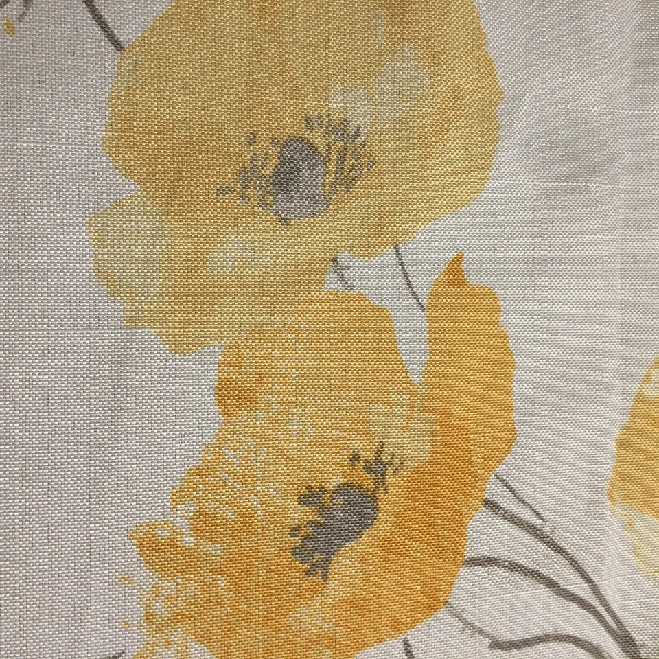 Par de cortinas Laura Ashley florales ojal flores amarillas 36 x 84 cabaña jardín Foto 2 de 4
