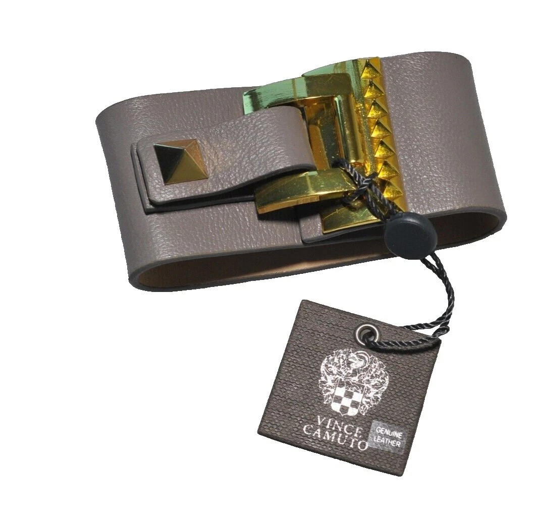 Vince Camuto Black Leather Fashion Jewelry