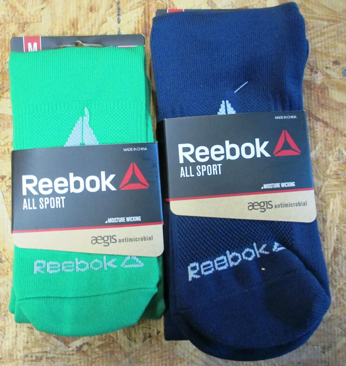 2 Pack Reebok All Sport Athletic Knee High Socks Size Med Youth 4