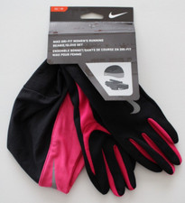 Nike Dri-Fit Women's Running Beanie Hat Glove Set Womens XS