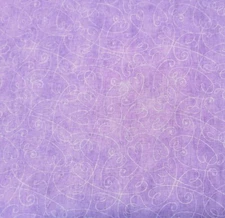 Loopy Hearts BTY Fabric Traditions Purple / Lavender