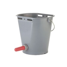 Secchio biberon allattamento per vitelli abbeveratoio latte con tettarella rossa