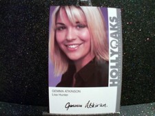 Gemma Atkinson (Lisa Hunter) Pre-Print Hollyoaks Original Cast Card. Tv Actress