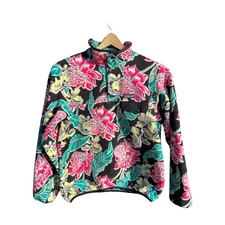 Patagonia Synchilla Pullover Jacket Fleece Manoa Floral Hawaiian Snap T Size S