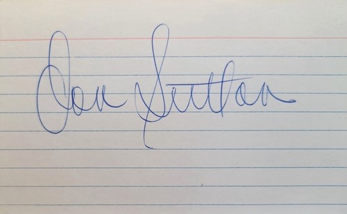 Don Sutton HOF LA Dodgers 1966-1980 signed 3x5 index card JSA COA FF54854 - Picture 1 of 3