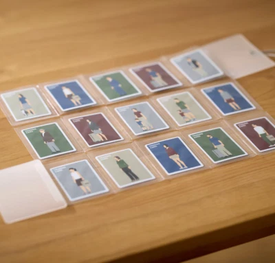 MUJI Quick Open Card File 15 Pockets Trading Cards 63×88mm from Japan - Image 1 of 3