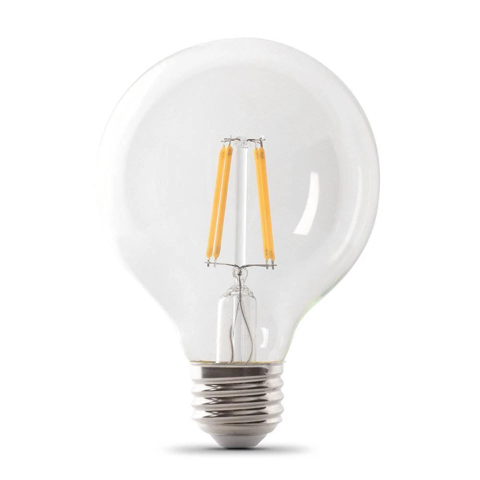 75-Watt Equivalent G25 Dimmable Filament Clear Glass Globe E26 Medium Base LED - Image 4 of 4
