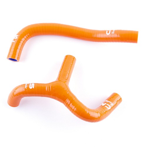 Orange Silicone Radiator Coolant Hose Kit for 2009-2015 KTM 65SX 65 SX - Picture 4 of 9