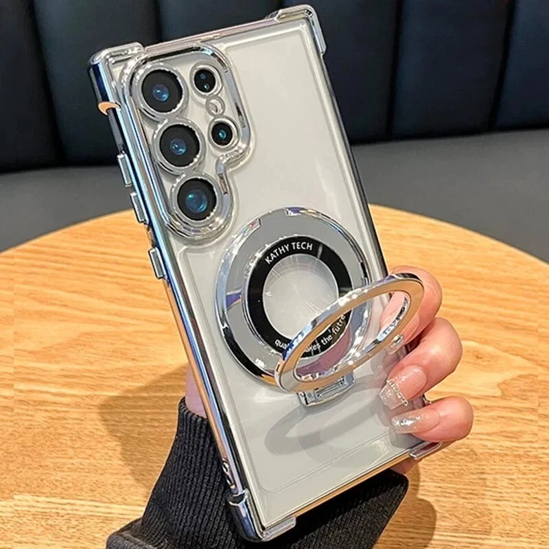 Luxury Magnetic Case For Samsung Galaxy S25 S24 S23 S22 S21 Ultra Plus Note20 - Image 3 of 4