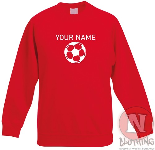 Personalised Football sweatshirt soccer league Children kids - Just add name - Picture 5 of 13