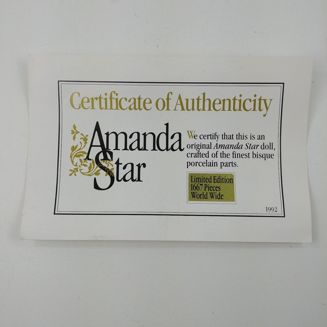 amanda star porcelain doll