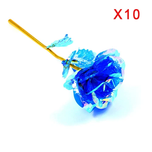 10X Galaxy Brillo Rosa Flor Lámina Artificial Día de San Valentín Regalo Novia - Imagen 13 de 18