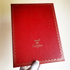 box CARTIER big clutch wallet agenda bag box case folder accessories