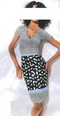 Designer Bodyforming Kleid mit Gürtel Class International/heine Größe 44 NEU
