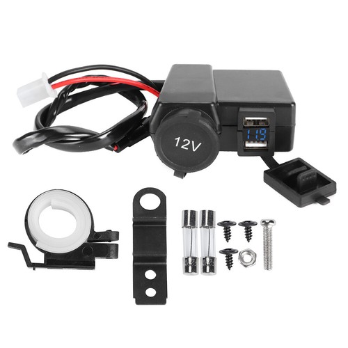 12-24V Motorcycle Cigarette Lighter Dual USB Fast Charging For Phone GPS - Photo 8 sur 12