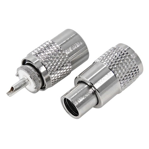 PL259 UHF Coax Connector Male Plugs for RG8X RG59 RG8 Coaxial Cable - Zdjęcie 3 z 7