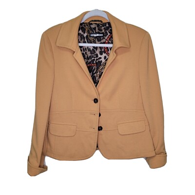 Gerry Weber Stretch Deep Yellow Blazer - Women's L - Fun Lined