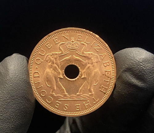 1962 Rhodesia & Nyasaland 1 Penny - Picture 5 of 6