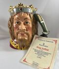 Rare! Royal Doulton Character Jug/Mug "King Arthur" Large D7055-Limited Edition