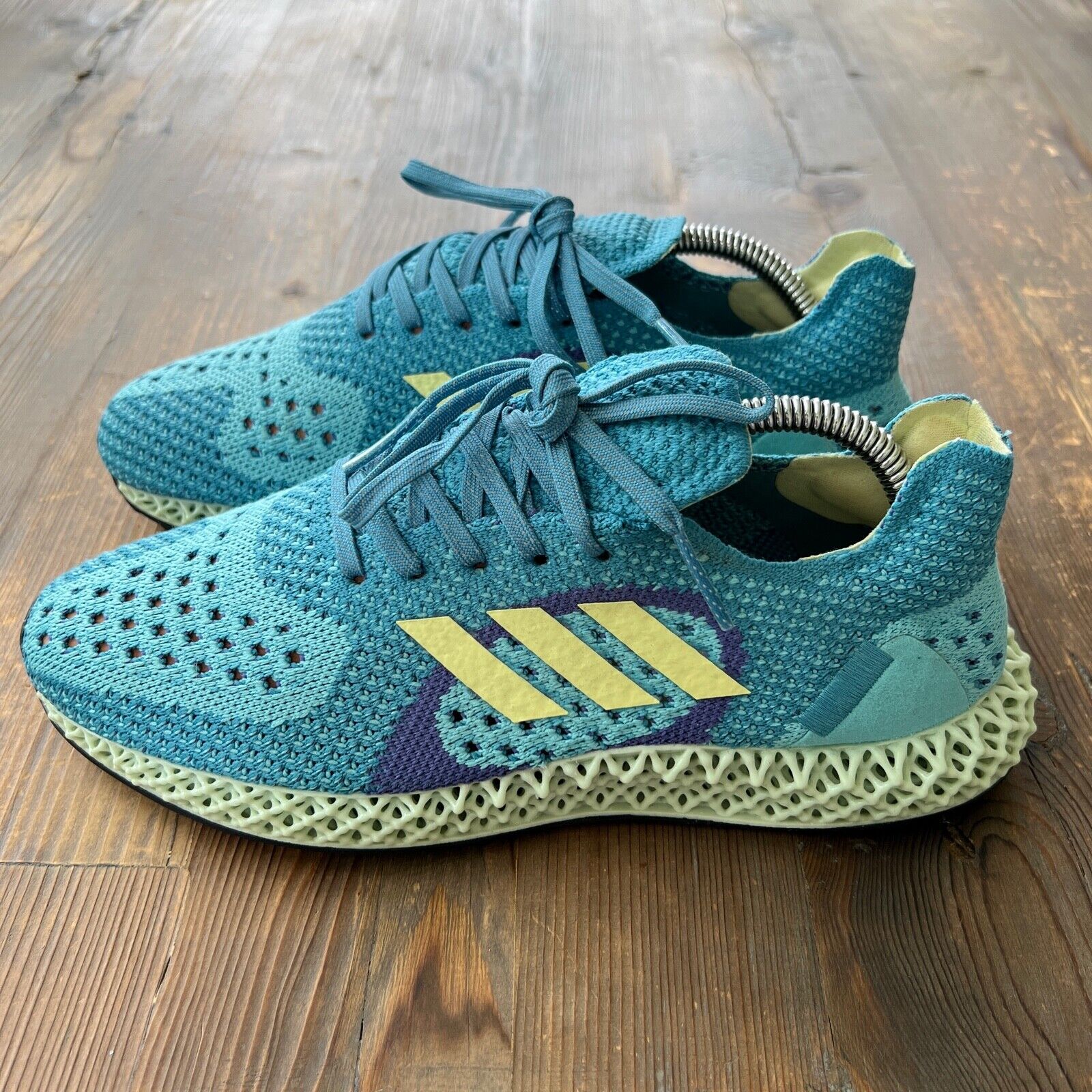 Limited Edition Adidas Carbon ZX Runner 4D Aqua Size 6M 