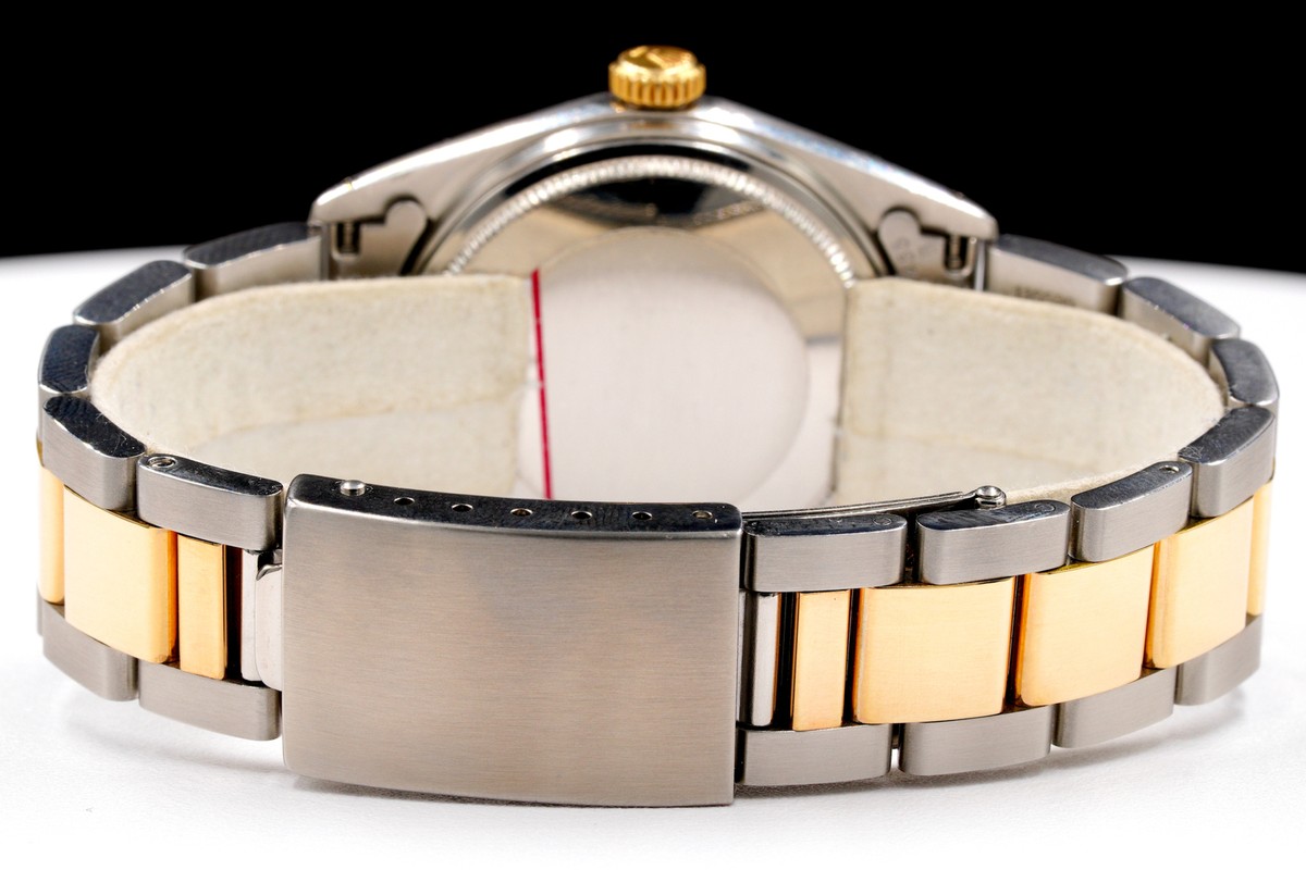 Rolex Datejust Mens 2Tone Yellow Gold and Stainless Steel Watch