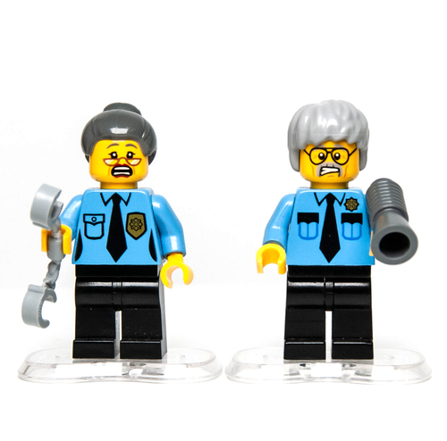 (Lof of 2) LEGO Movie Ma & Pa Bad Cop Minifigures Kragle 70809 (tlm019 tlm020) - Picture 2 of 6